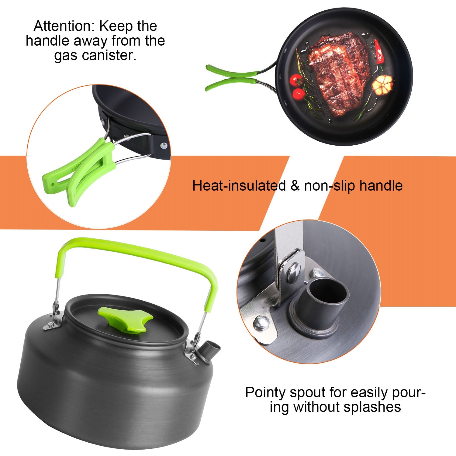 16Pcs Camping Cooking Kit