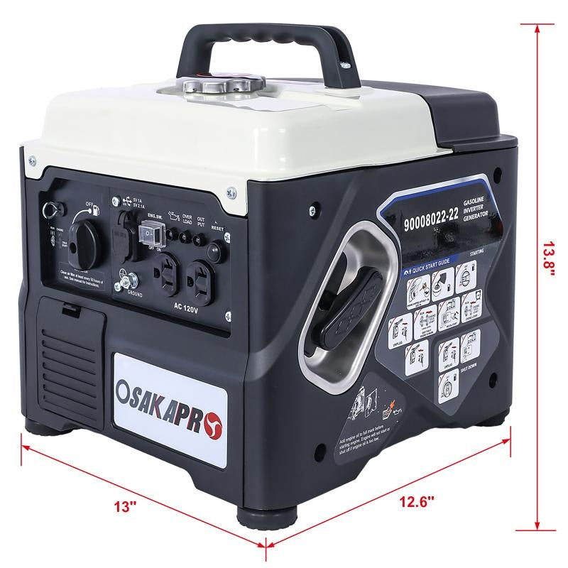 Portable 1200W Ultra-quiet Gas Engine Inverter Generator