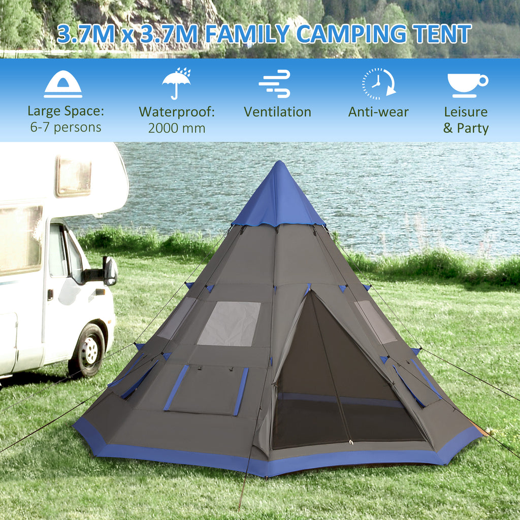 12Ft Camping Tent 6-7 Person