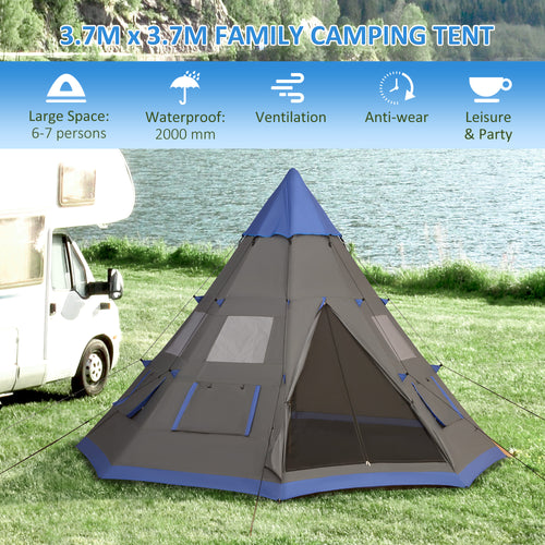 12Ft Camping Tent 6-7 Person