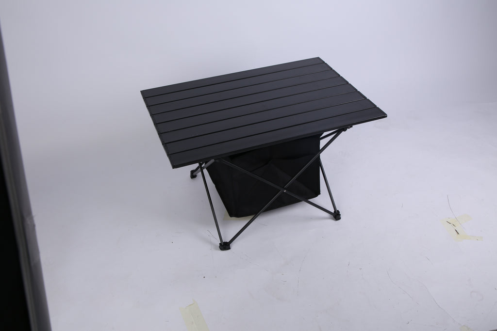 Foldable Camping Table With Storage Basket