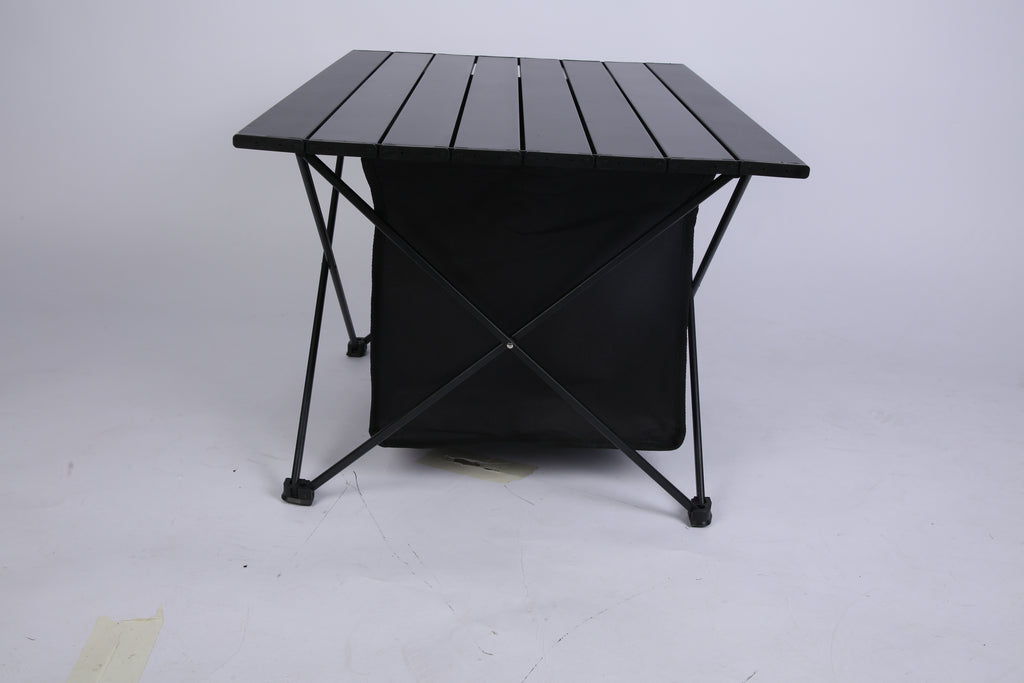 Foldable Camping Table With Storage Basket