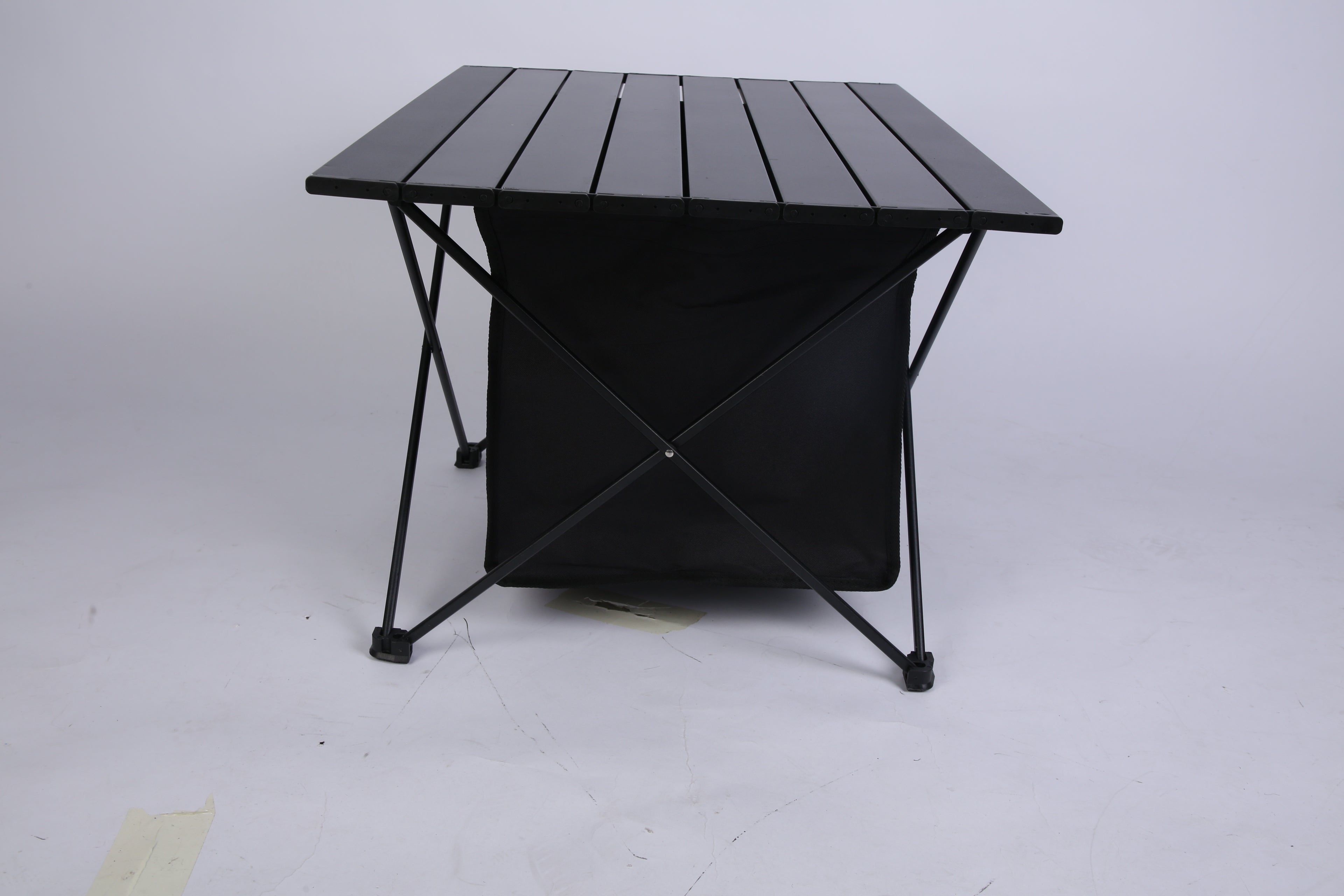 Foldable Camping Table With Storage Basket