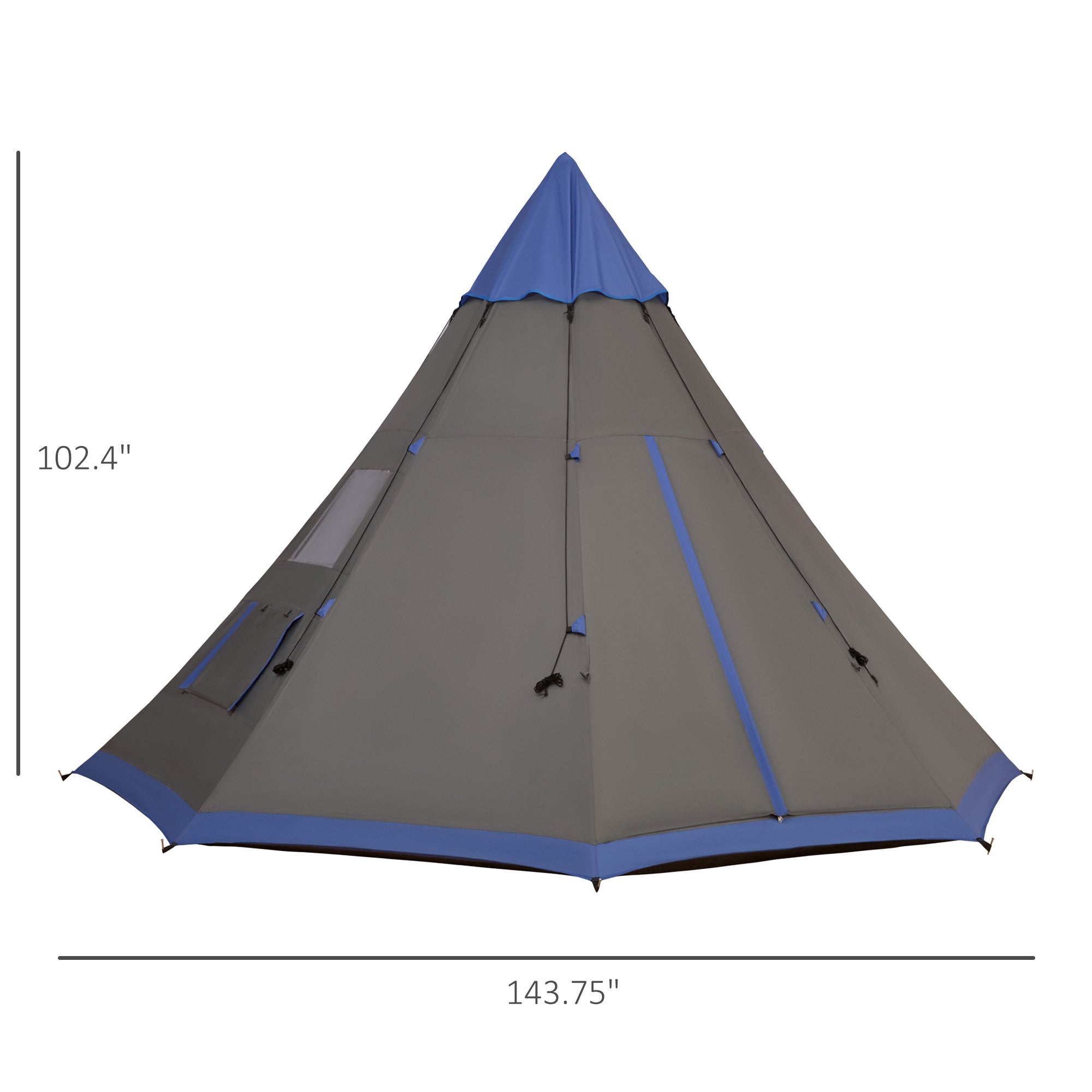 12Ft Camping Tent 6-7 Person